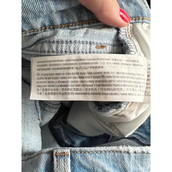 Abercrombie & Fitch Women's Curve Love The 90s Straight Ultra High Rise Jeans 20 - Picture 10 of 11